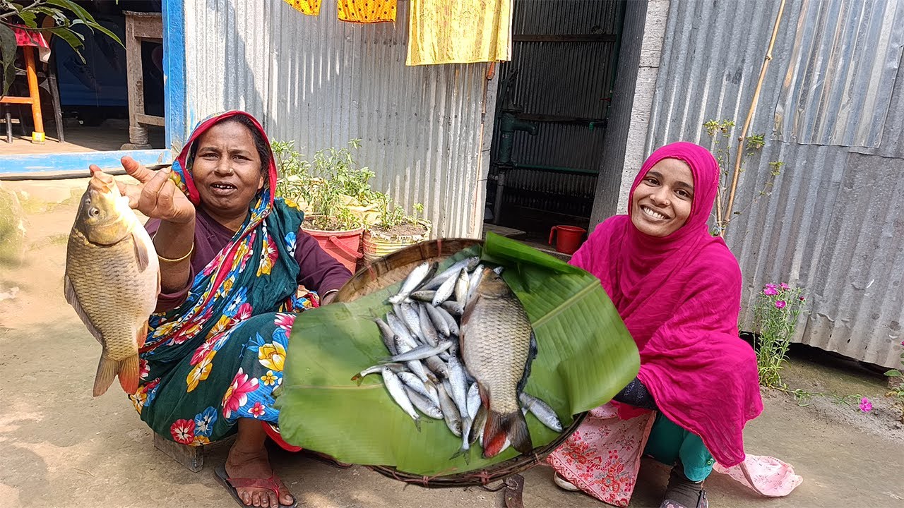 গ্রামীণ সকালে তাছা মাছ কেটে রান্না আজকের রান্নার স্বাদ কেমন হইলো । Fish curry । village cooking ।