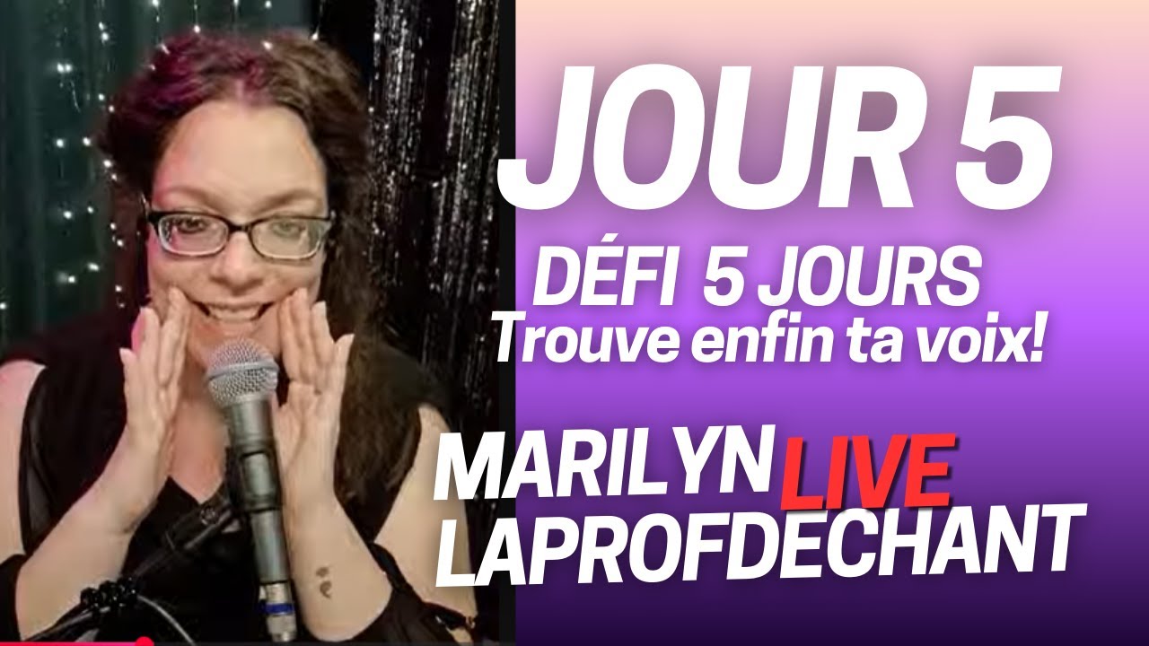 Trouve enfin ta voix 🎤🎶 Jour 5 Défi 5 jours