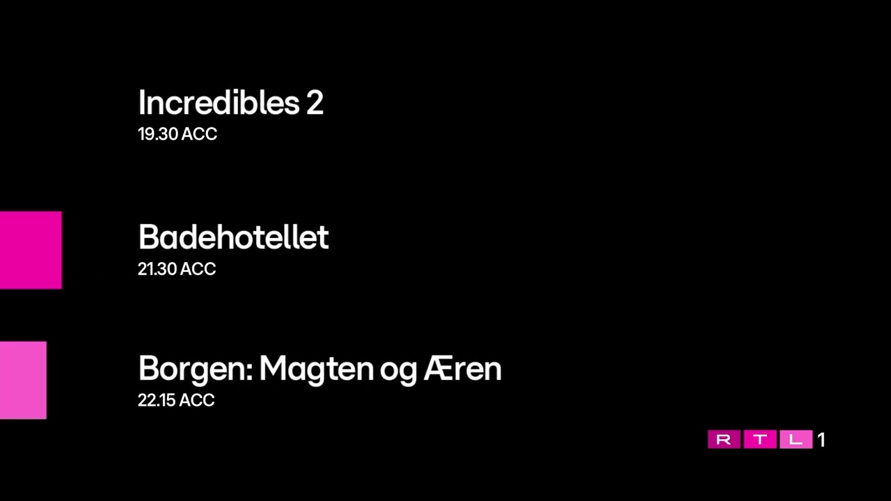 RTL 1 - Program Schedule bumper (February 6, 2026,)