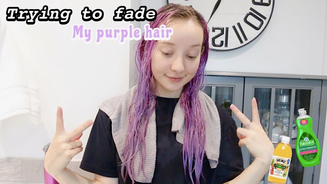 Trying To Remove My Purple Hair Dye | No Bleach