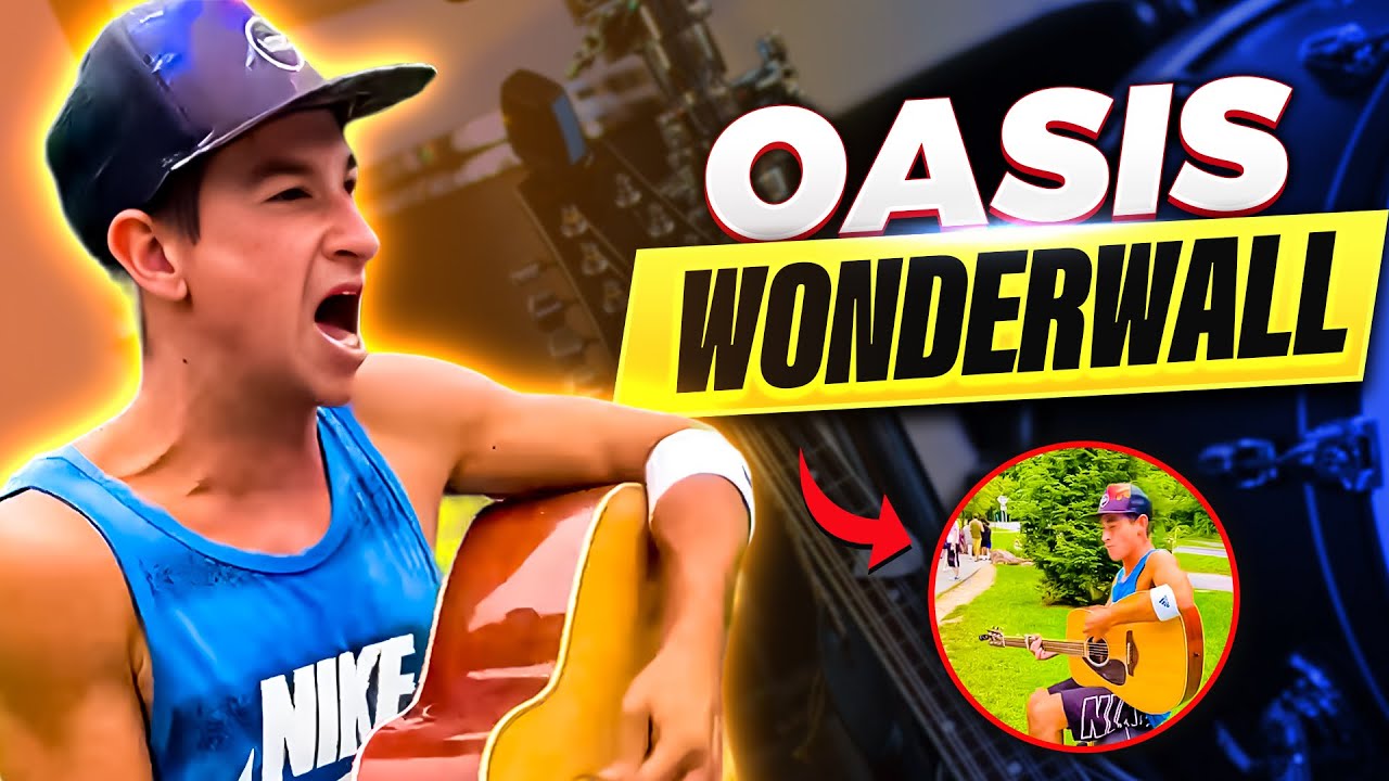 Wonderwall Revived - Button The Busker's One-Man Band Cover at Niagara Falls 🎤 Iconic Oasis Cover