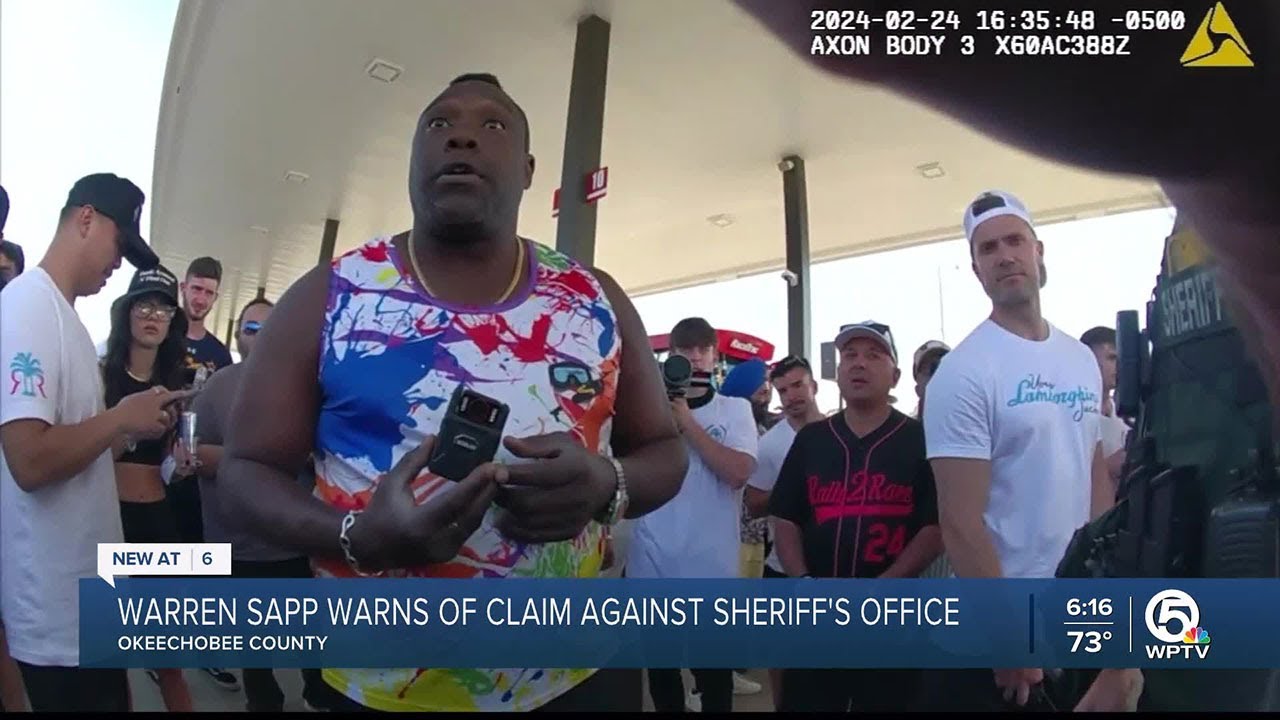 Warren Sapp claims Okeechobee County Sheriff's Office violated his civil rights