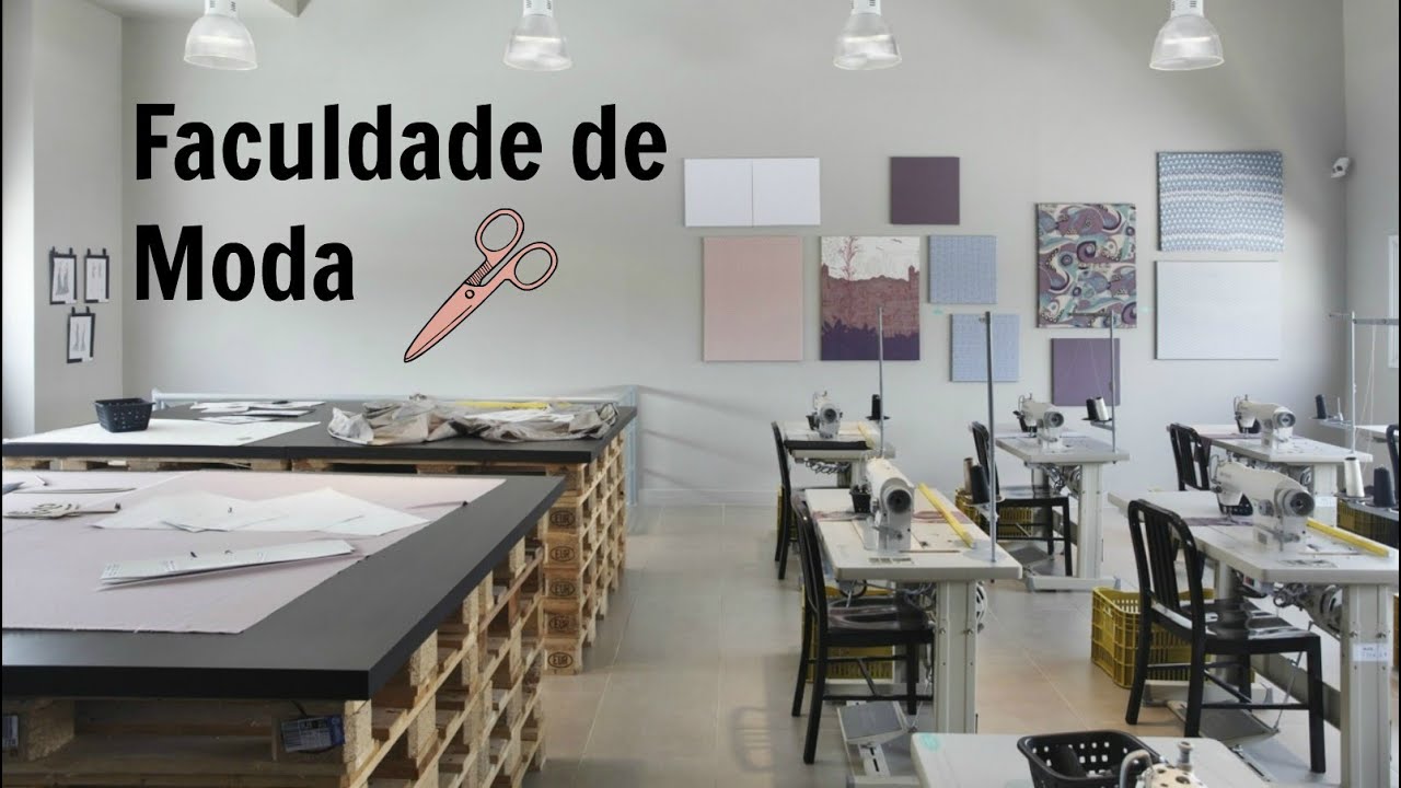 Sala de costura, modelagem, desenho da Faculdade de Moda Alana Santos Blogger