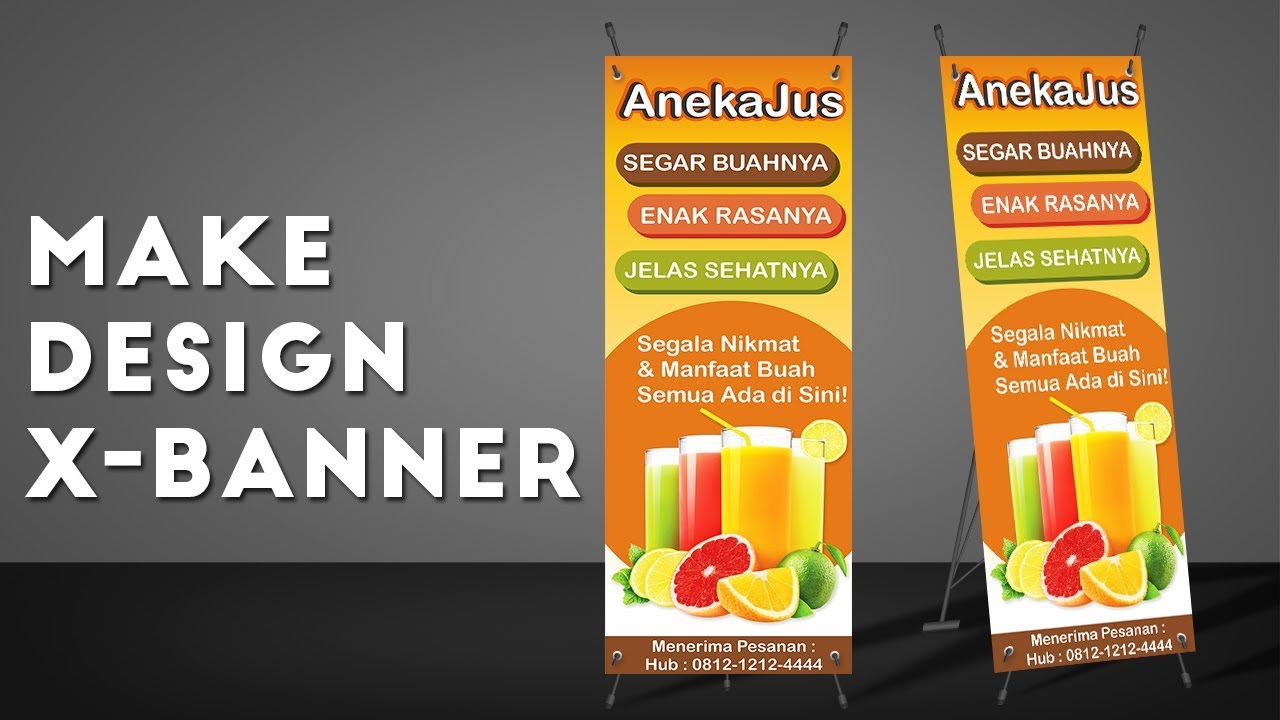 Cara membuat Desain X Banner dengan CorelDraw