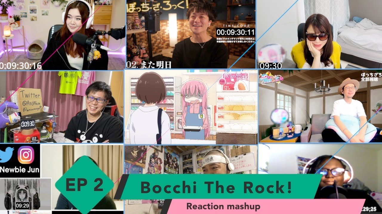 Bocchi The Rock! Episode 2 Reaction Mashup: ぼっちざろっく！リアクション