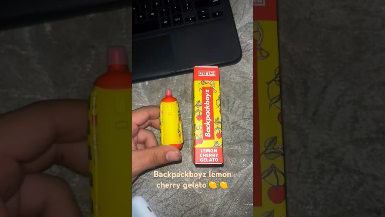 Backpack Boyz Dispo Lemon Cherry Gelato #backpackboyz #disposablevapepen #vapedisposable #vapelove