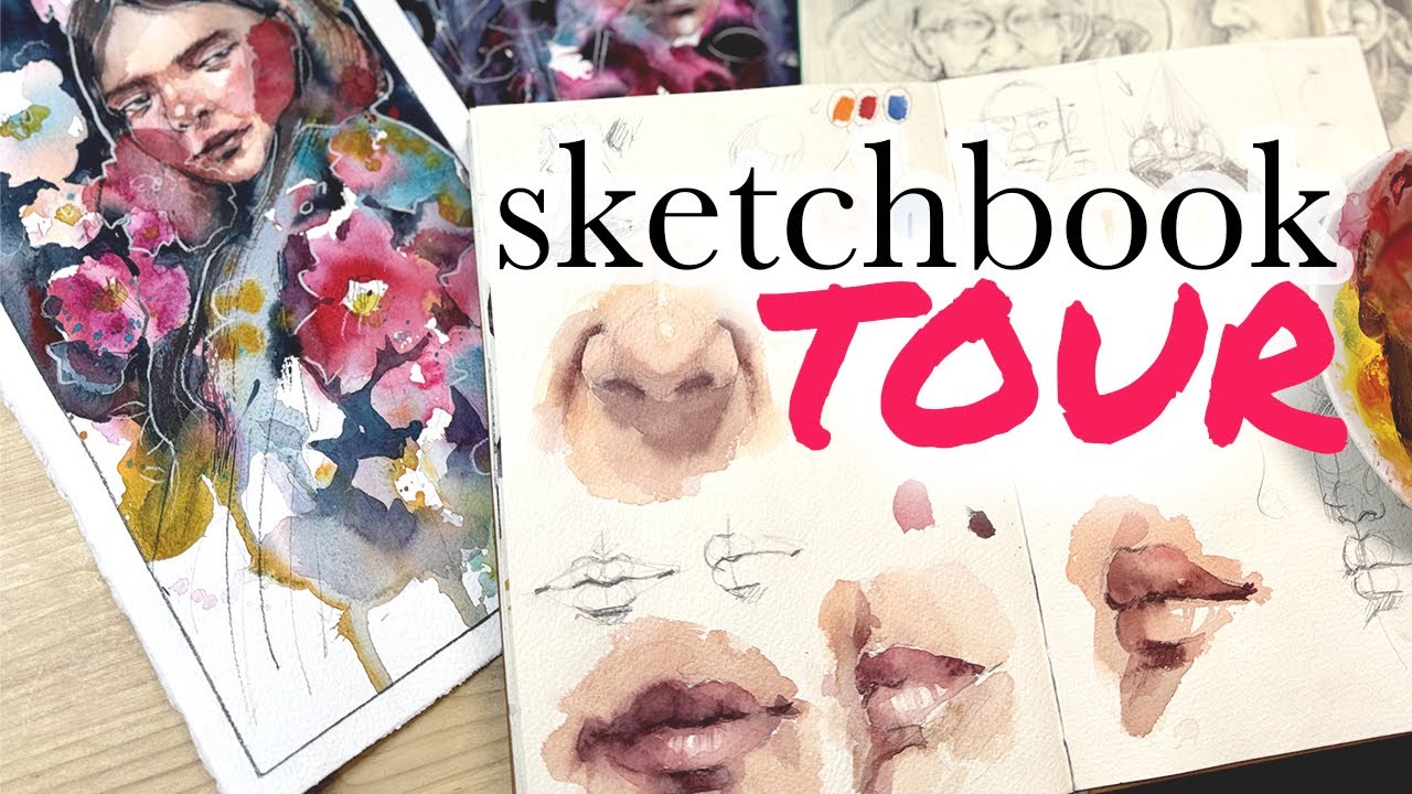 Sketchbook Tour 2026 - Portraits, Florals & Everything in Between
