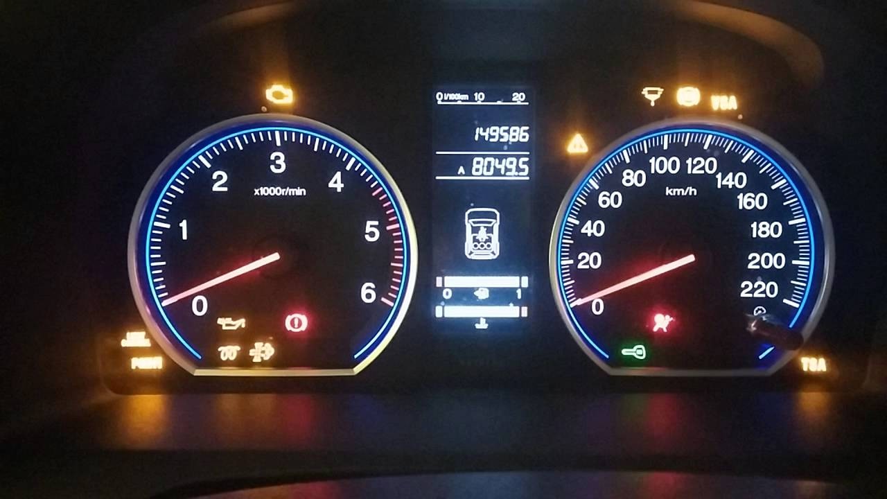 Honda CR-V 3- гирлянда на приборной панели при срабатывании VSA
