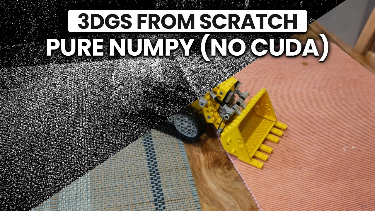 I Rebuilt 3D Gaussian Splatting Without CUDA or C++