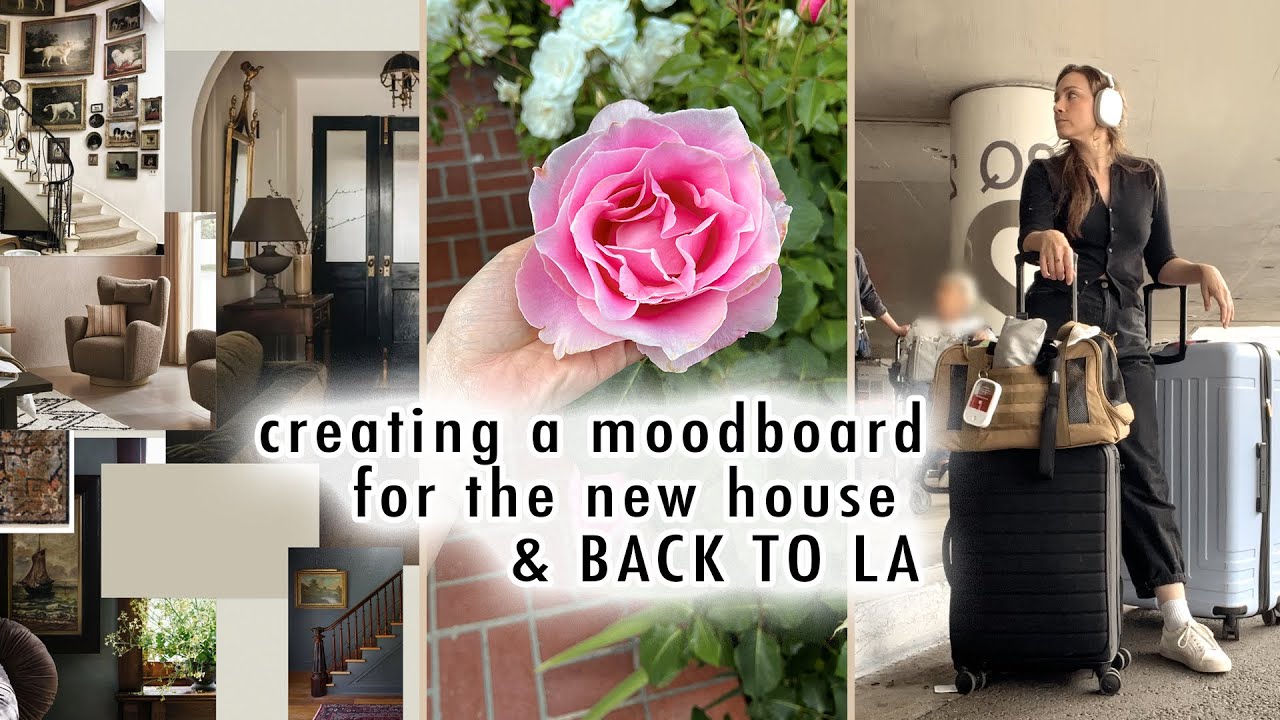 moodboard for our LA living room &  traveling back to LA | XO, MaCenna Vlogs