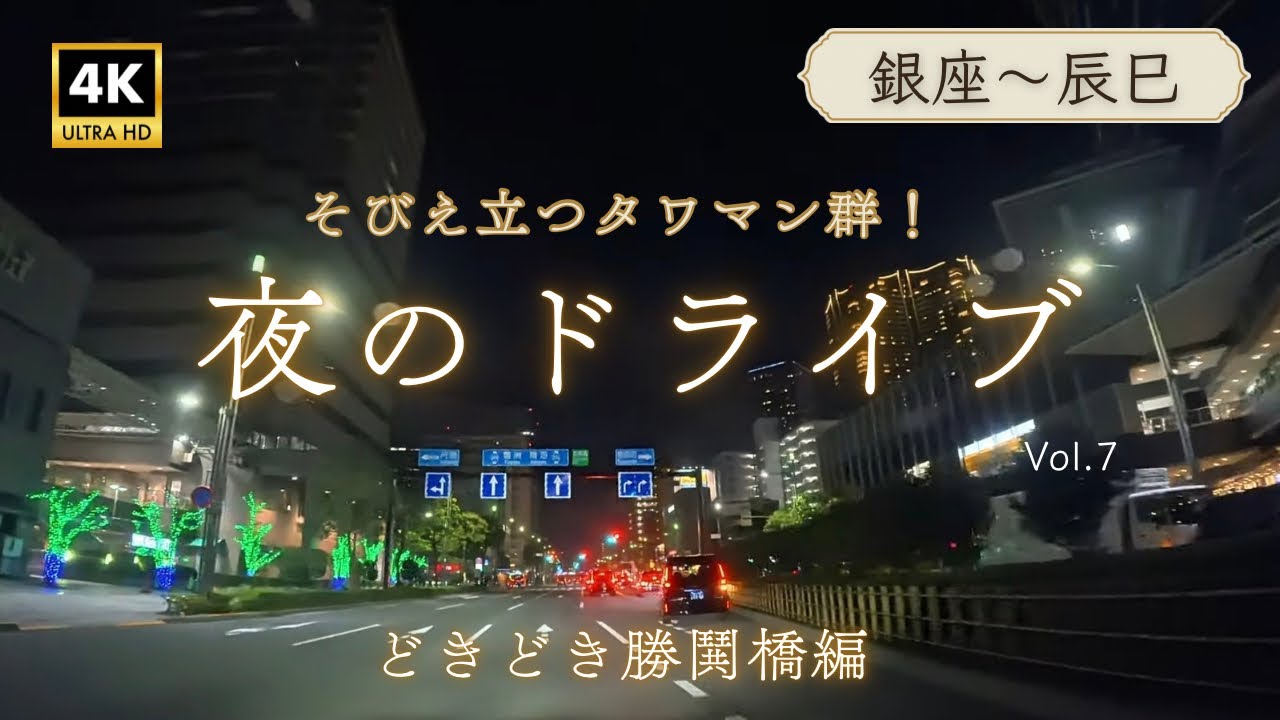 ドライブ動画　湾岸エリア編⑦（銀座〜辰巳）
