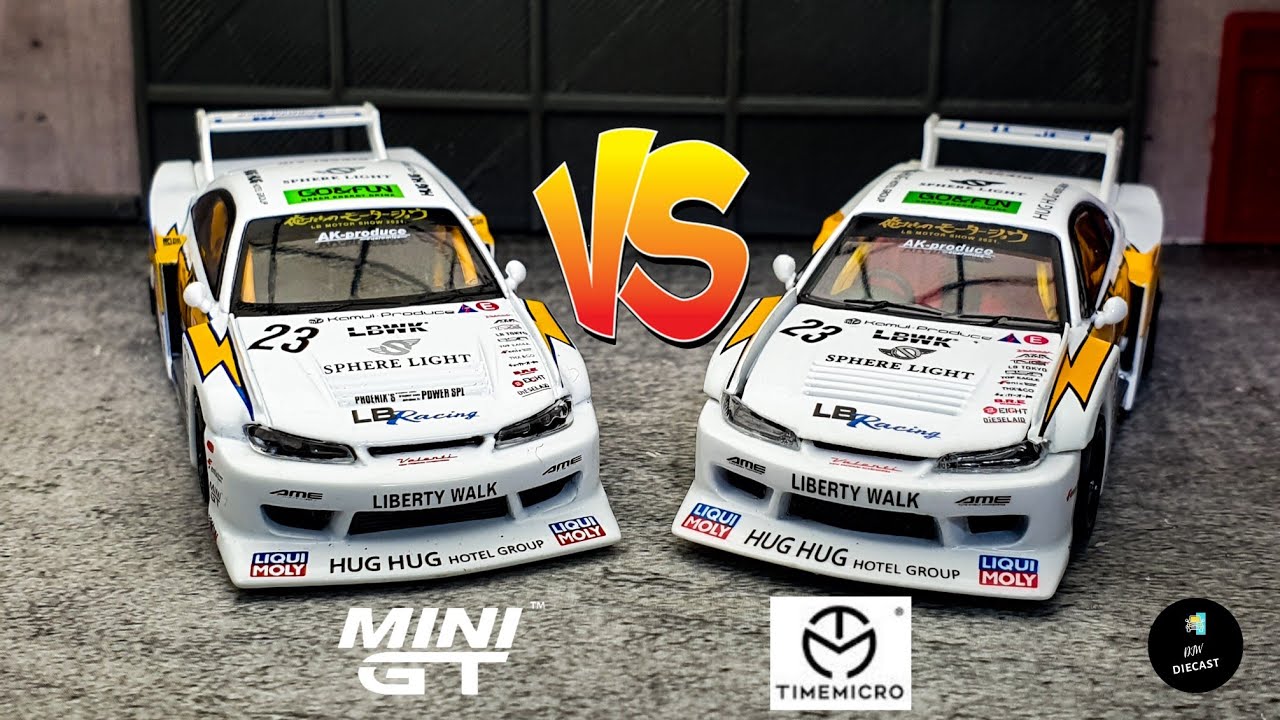 Nissan Silvia S15 LBWK Presentation | BRAND COMPARISON | Mini GT VS Time Micro