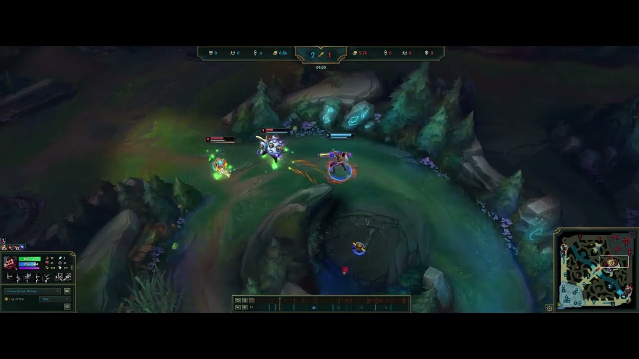 Graves Jungle vs Rammus (First 5 mins)