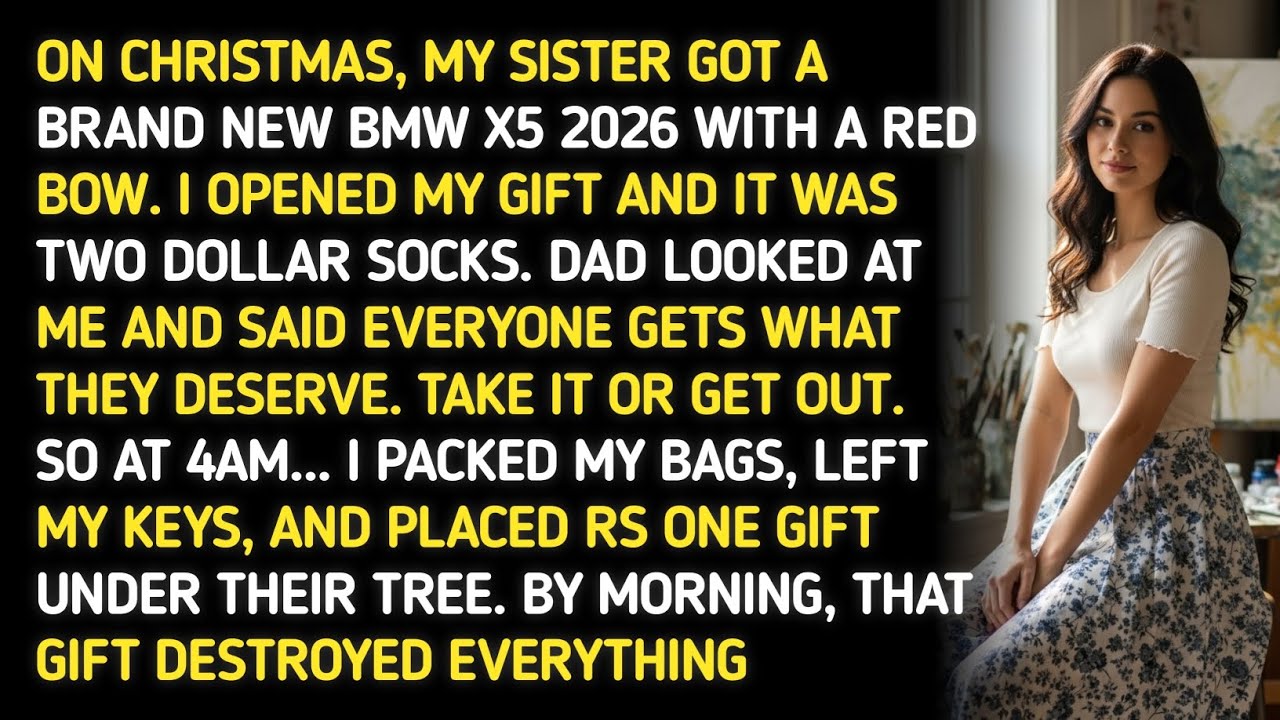 On Christmas, My Sister Got a Brand New BMW X5 2026 With a Red Bow. I Opened My Gift and It Was