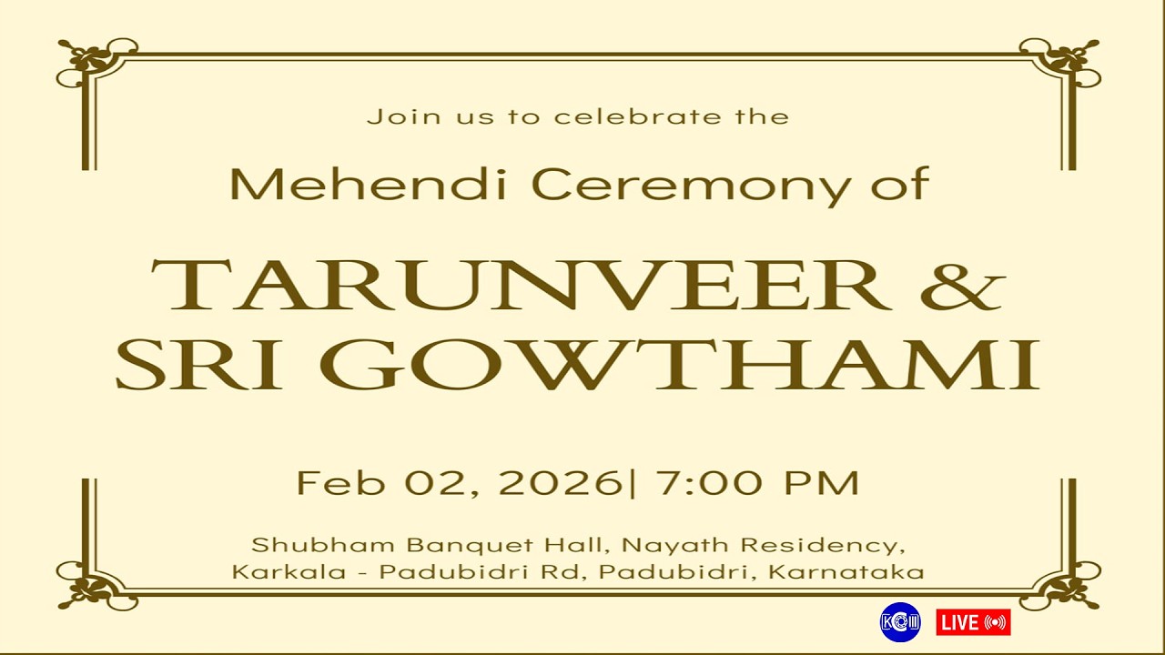 Mehendi Ceremony of Tarunveer & Sri Gowthami