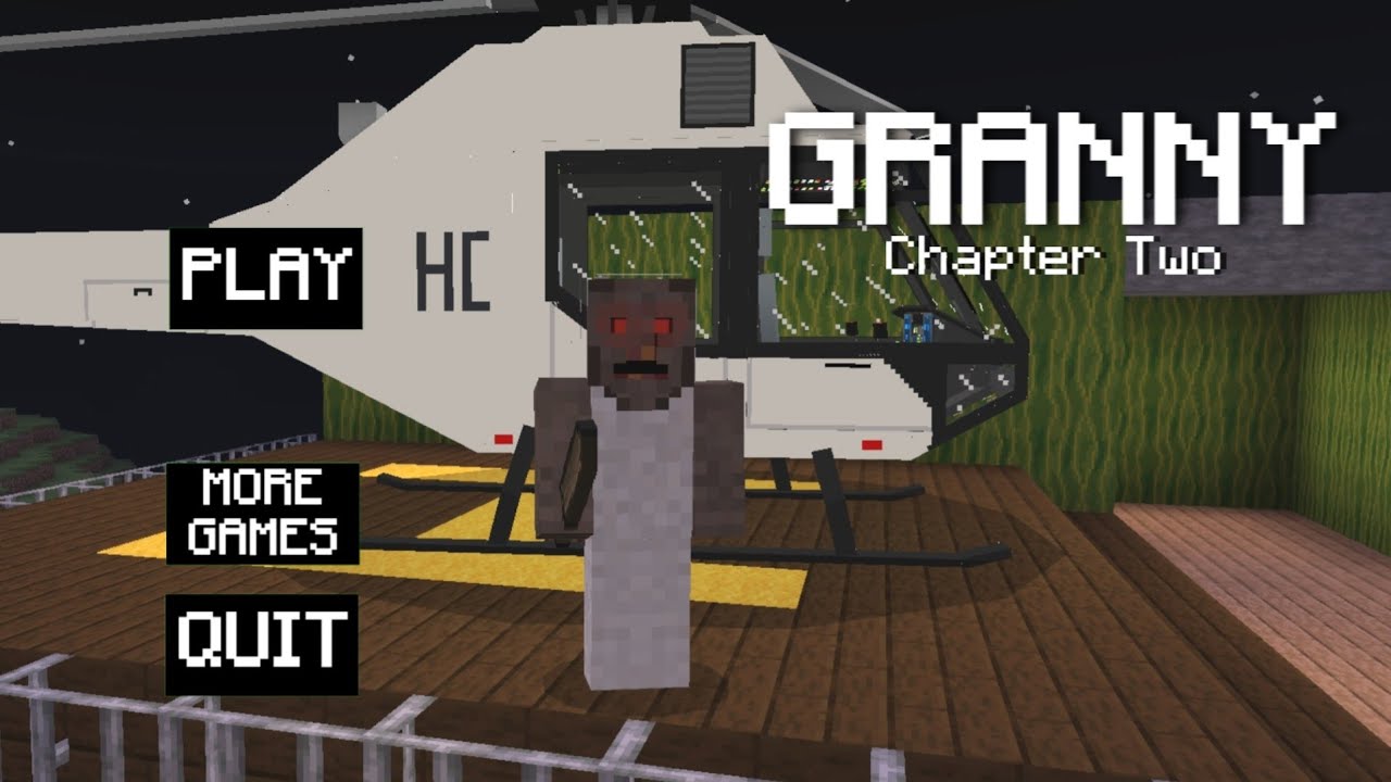 Granny 2: Granny Chapter Two Helicopter Escape Minecraft Gameplay (Granny Only)