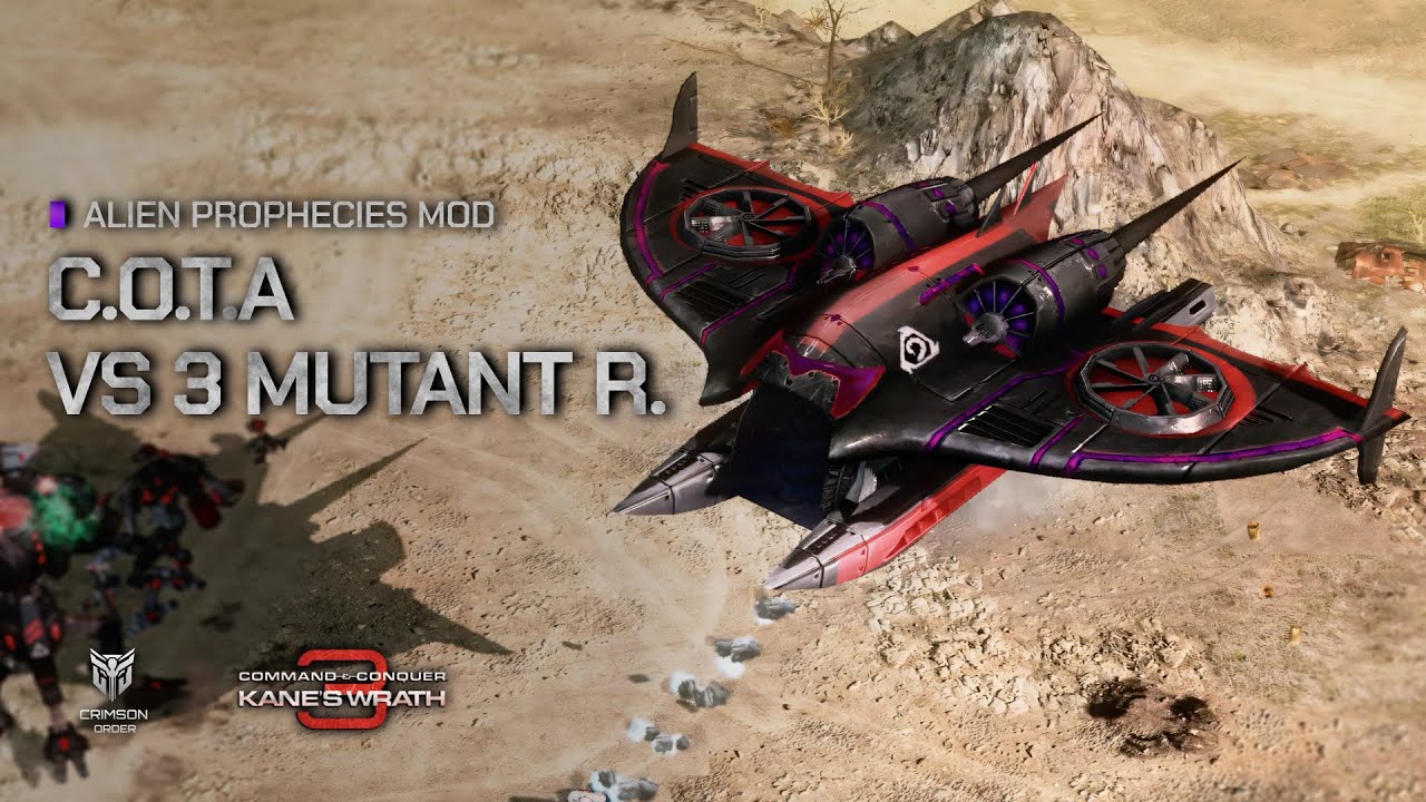 Kane's Wrath [Alien Prophecies Mod] - Cabal of the Ascendant vs 3 Mutant Republic Brutal AI