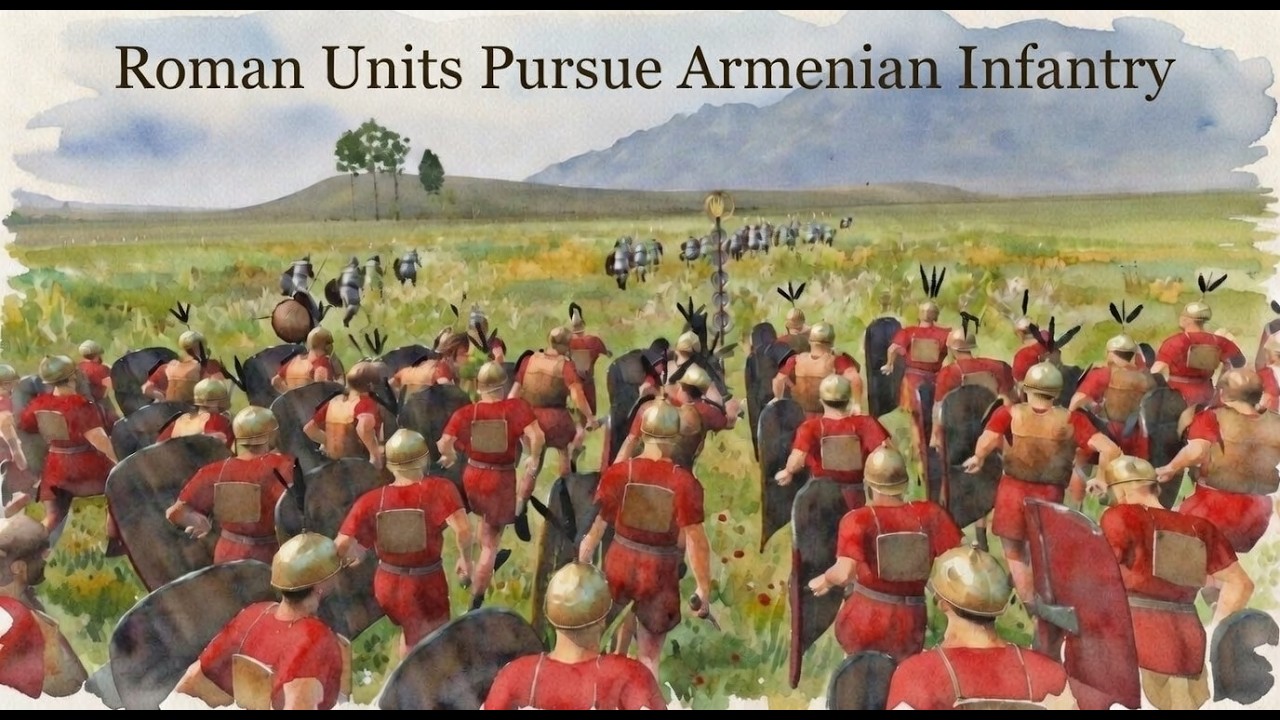 Roman units pursue routed Armenian infantry | Total War Rome II