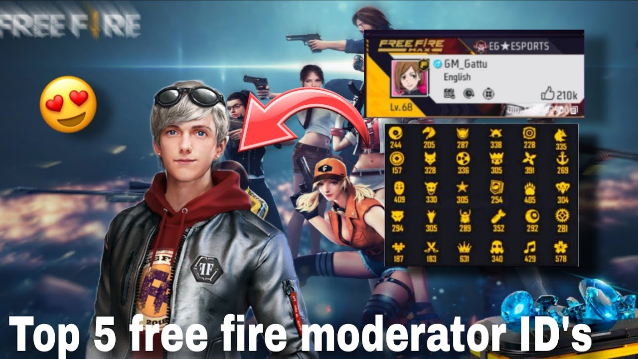 🔥 Top 5 Free Fire Moderator IDs Revealed! 😱