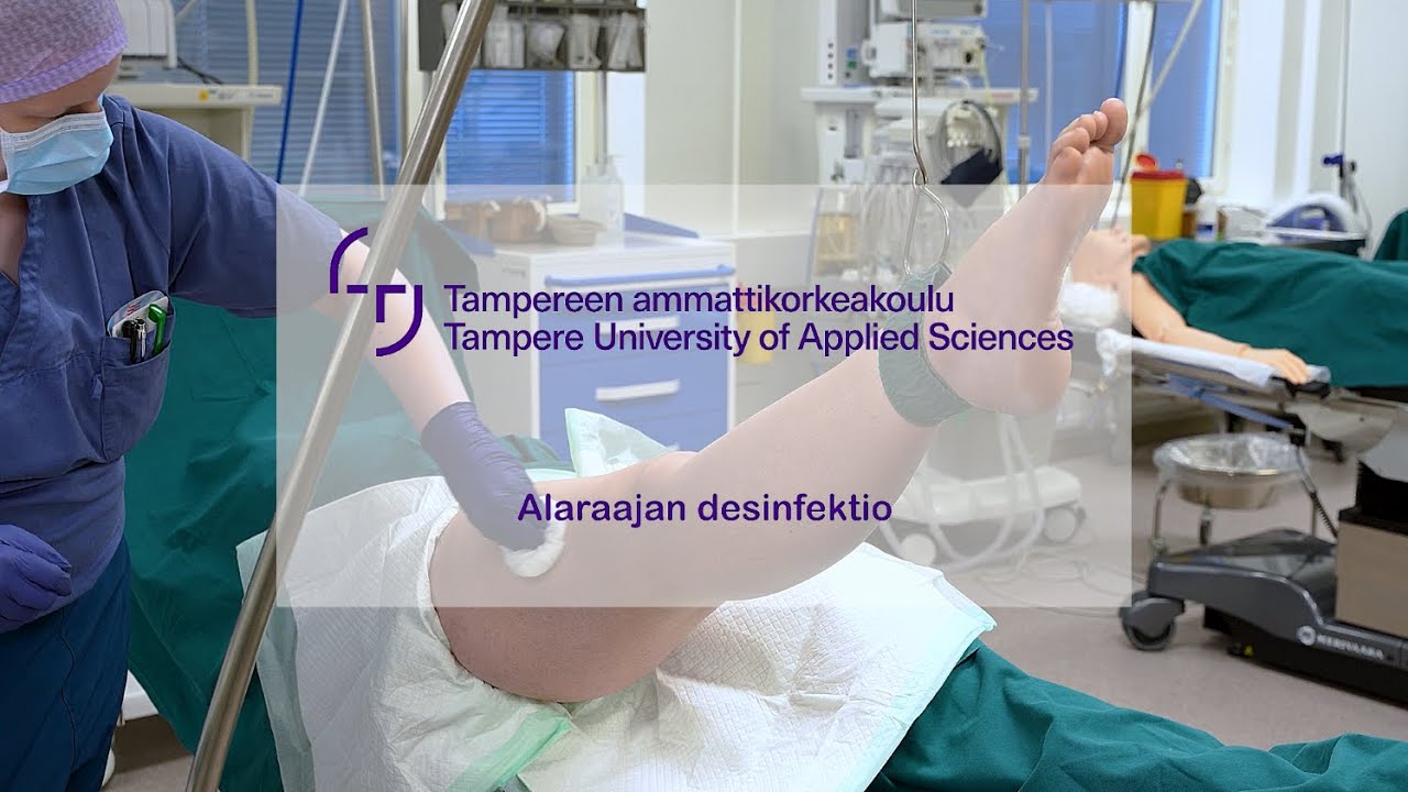 Alaraajan leikkausalueen desinfektio (Preoperative leg surgical site disinfection)