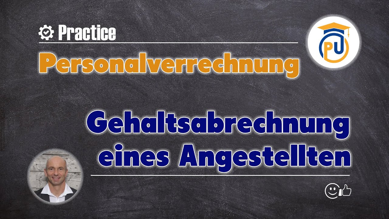 Gehaltsabrechnung eines Angestellten (Personalverrechnung)