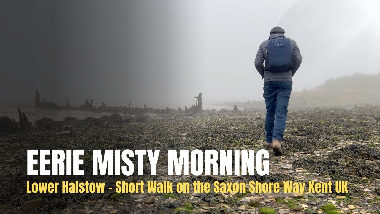 Misty Morning Walk on the Saxon Shore Way | Lower Halstow to Upchurch