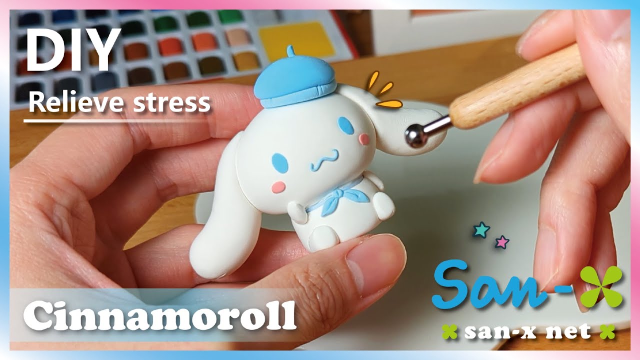 San-X｜三麗鷗｜Cinnamoroll｜大耳狗｜輕黏土製作教學｜Clay｜公仔｜Figurine｜紓壓手工藝｜Relaxing Time｜Art Handicraft｜4K