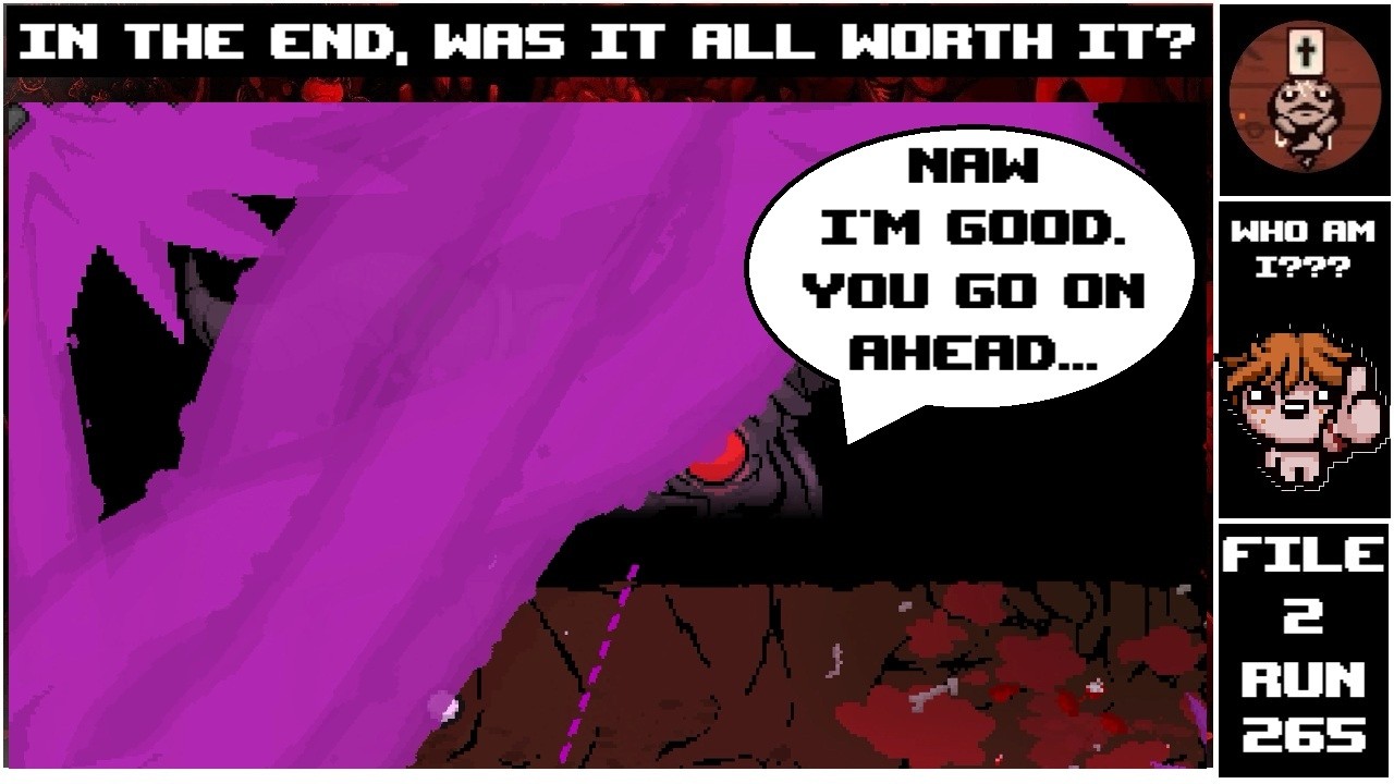 One Must Imagine Tainted Lazarus Happy : 265 : The Binding of Isaac Repentance+ 2nd Quest