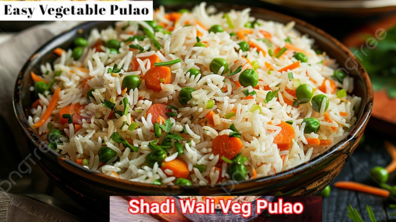 Quick & Easy Restaurant style vegetable pulao recipe | Easy Veg pulao recipe, Vegetable pulav recipe