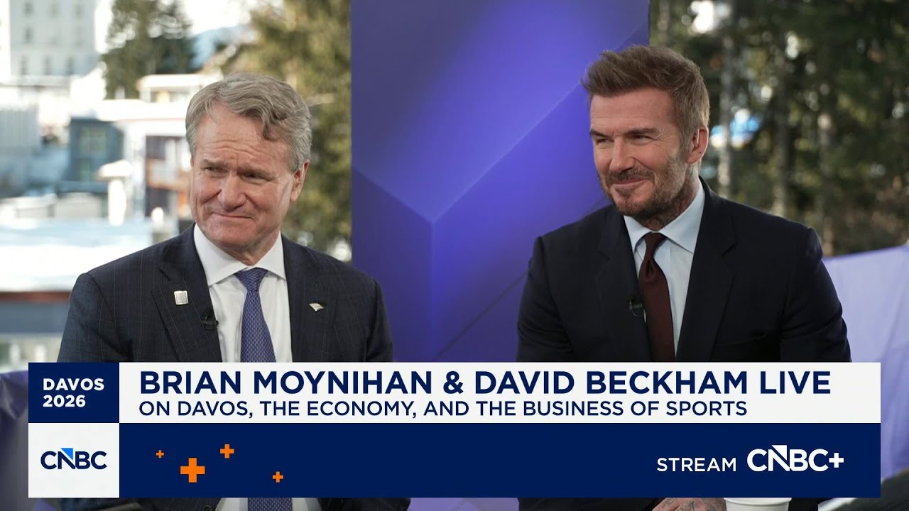 Bank of America CEO Brian Moynihan and David Beckham on 'Sports with Us' partnership