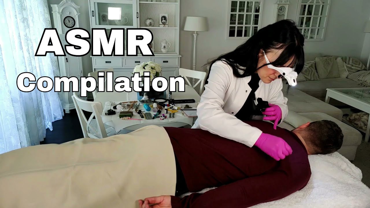 Forensic Exam / Neck & Shoulder Allergy / Arm Hairdresser / Reiki Spray & Scissors ASMR Compilation