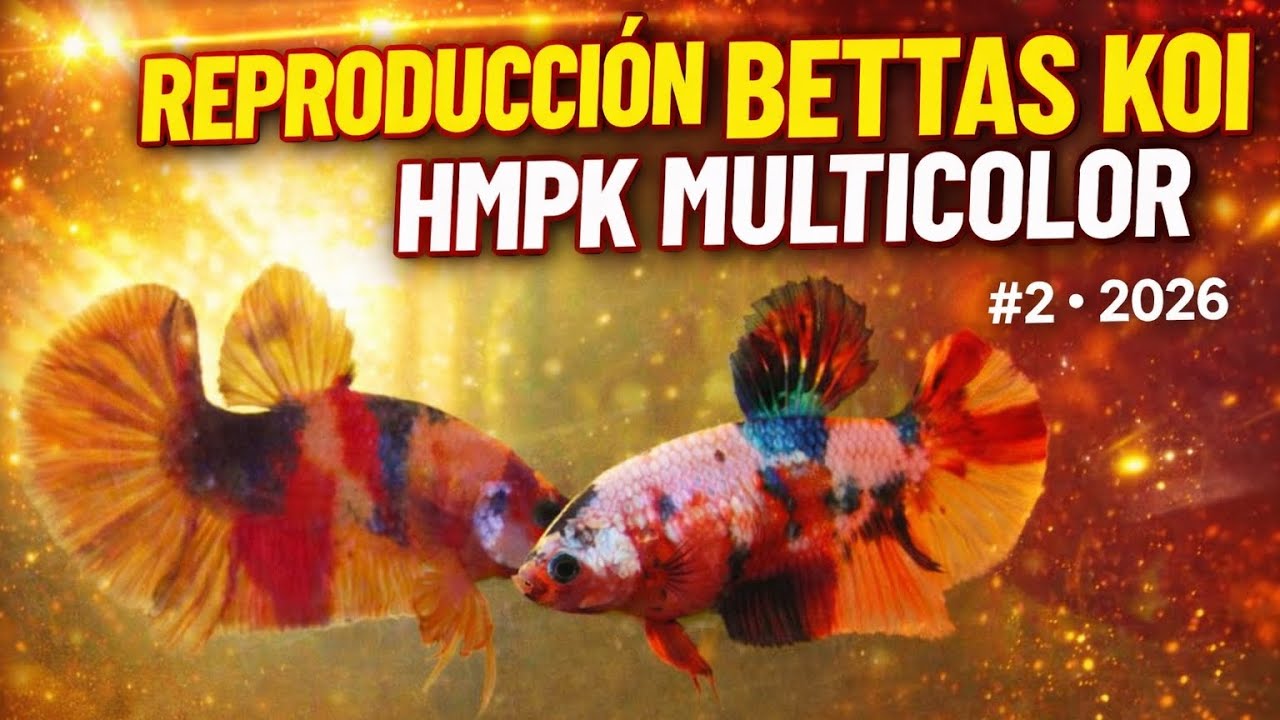 🐠 REPRODUCCIÓN DE BETTAS KOI HMPK MULTICOLOR 🔥 #2 DEL AÑO 2026