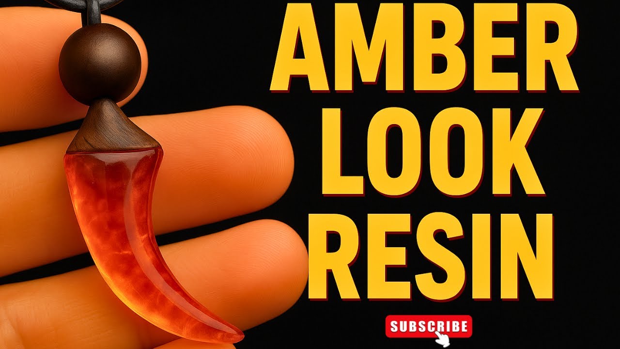 Scrap Resin to Amber Pendant | Wood + Resin Jewelry Transformation