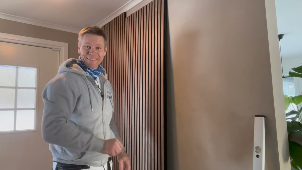 Monterar akustikpanel i min hall henkesmålartips se