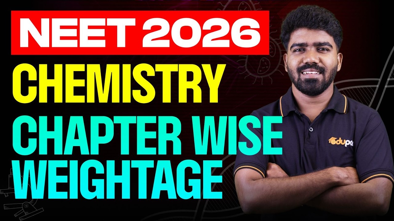 Chemistry Chapter wise Weightage: NEET 2026 | Eduport NEET