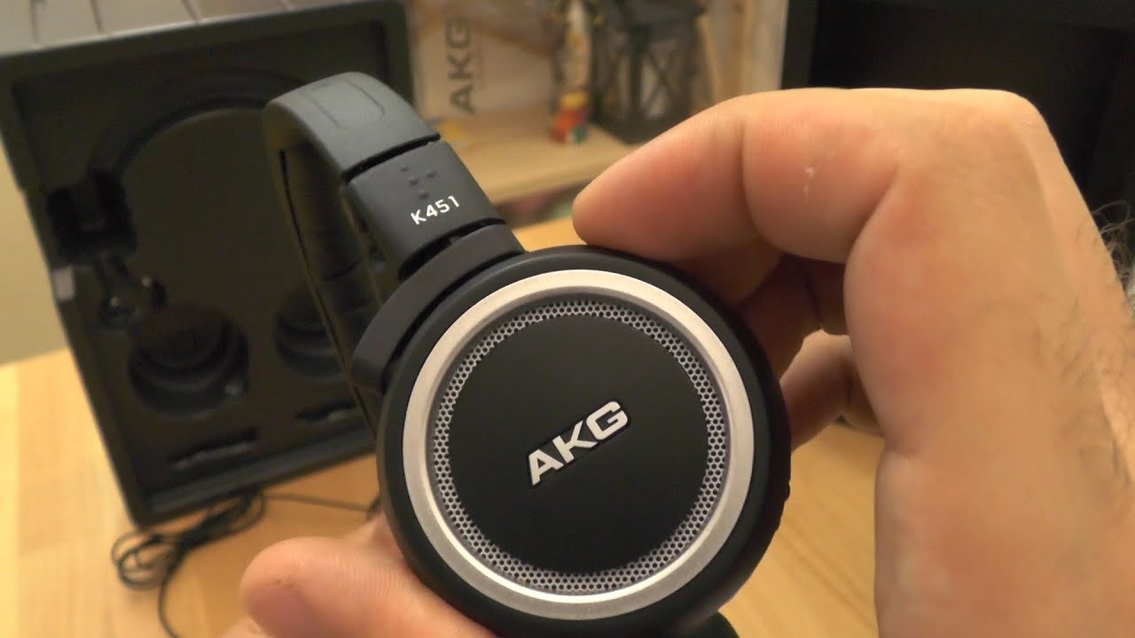 AKG K 451 headphones / headset unboxing