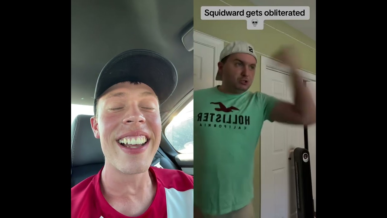 HunterSonicSora Reaction: Squidward Gets Obliterated ￼#nickelodeon #spongebob #squidward #tal_on