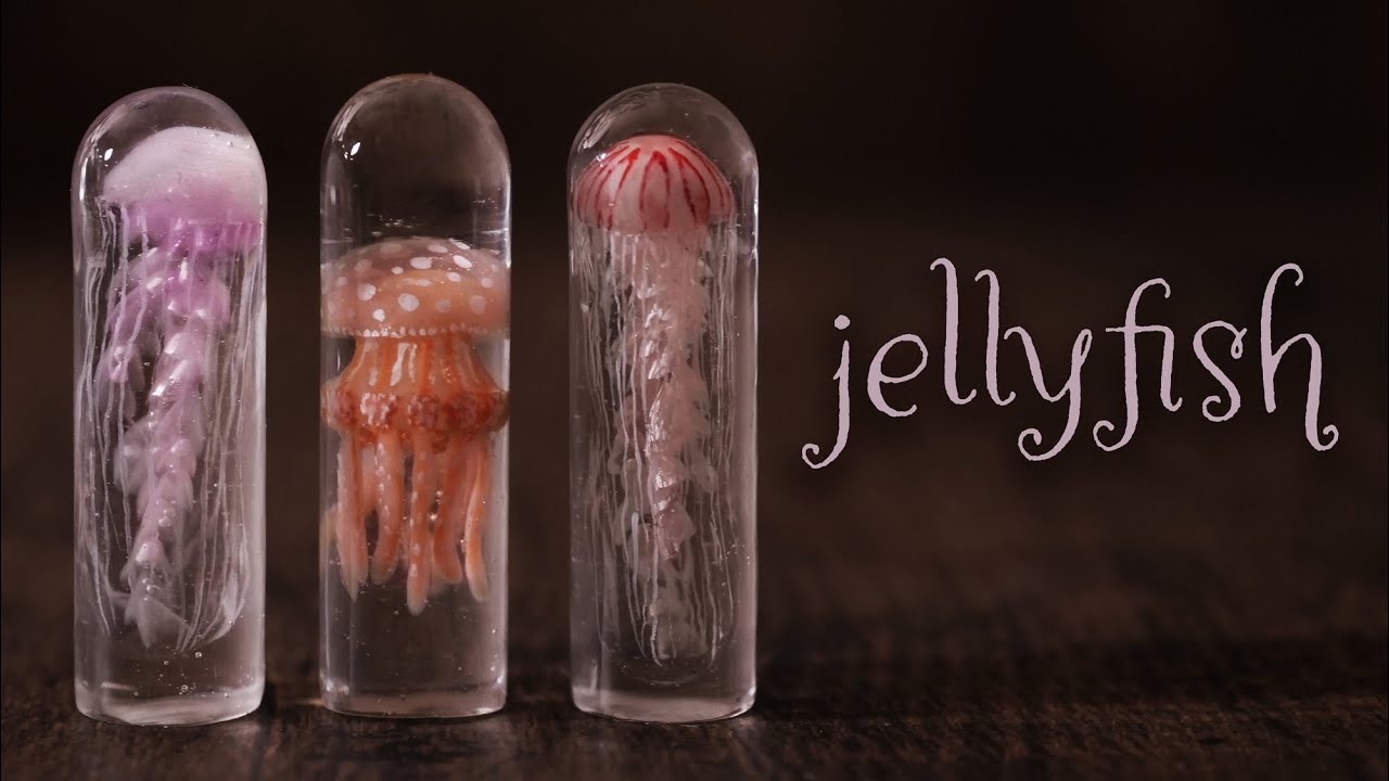 【レジン】3種類のクラゲ DIY 3 types of jellyfish [UV Resin]
