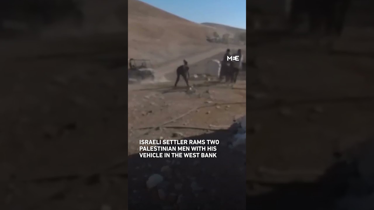 Israeli settler rams two Palestinian men with his vehicle in the occupied West Bank