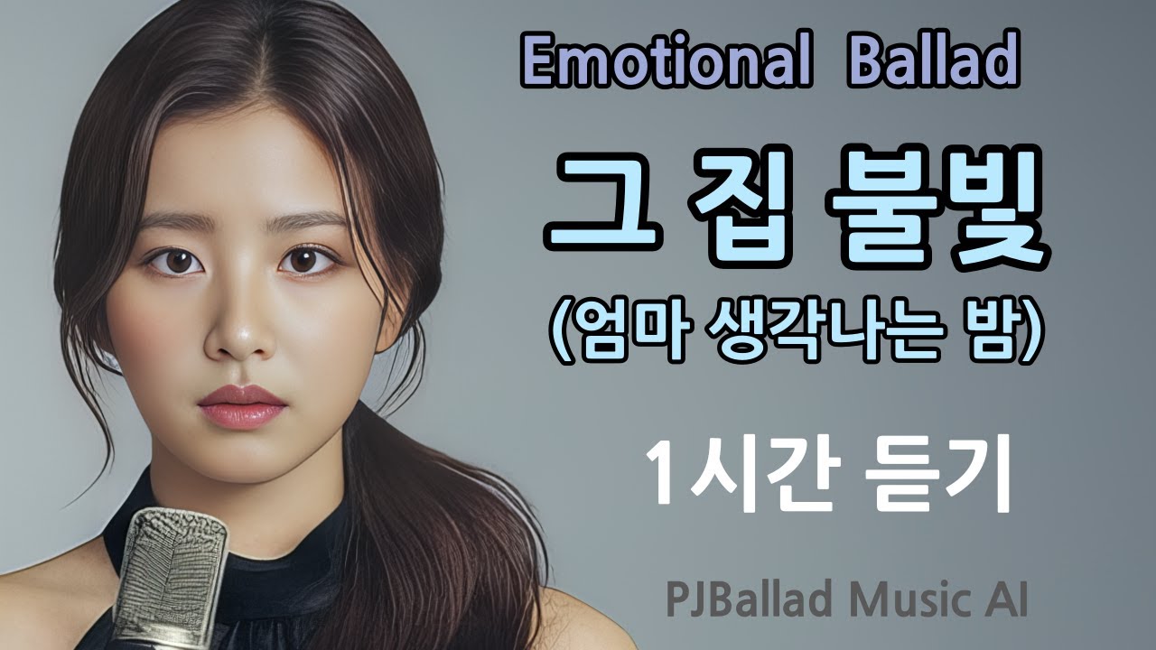 그 집 불빛 1시간 듣기 | 엄마 그리움 감성 발라드