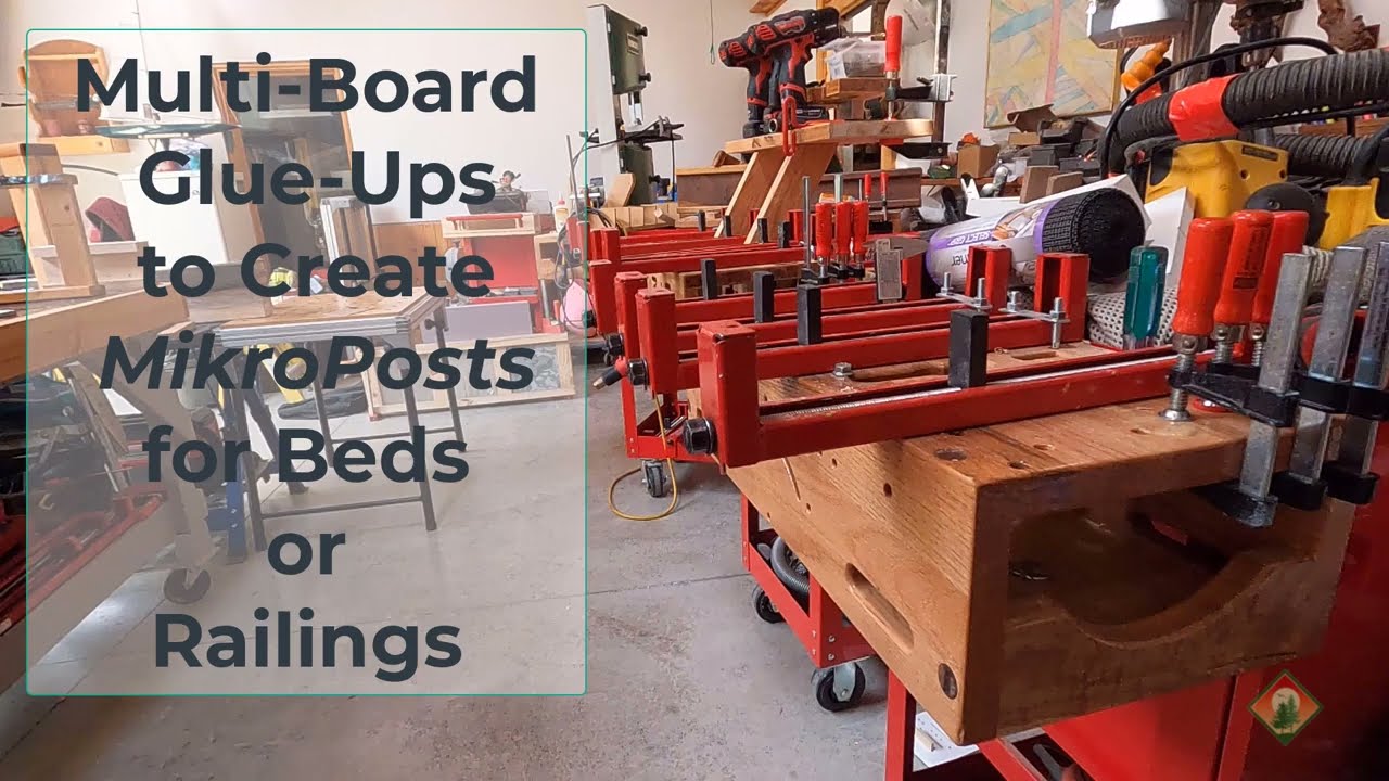 Taming a Gorilla Part 1 - Multi Board Glue Ups To Make Rustic Oak Bed Posts