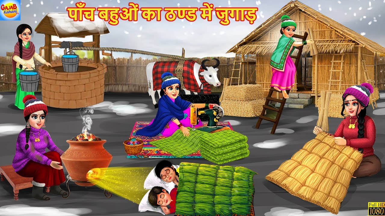 पाँच बहुओं का ठण्ड में जुगाड़ | Jugadu Bahuyen | Hindi Kahani | Moral Stories | Hindi Cartoon Story