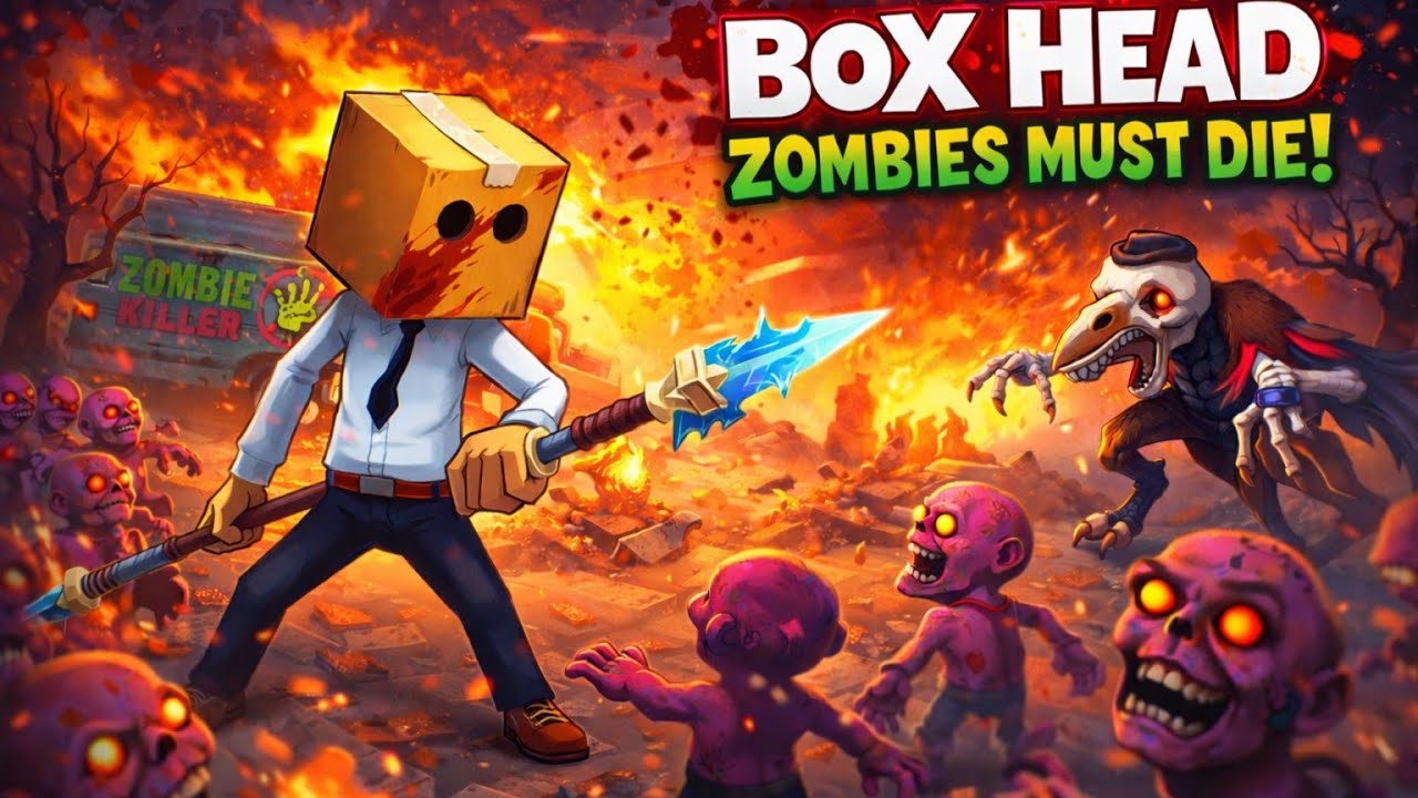 Box Head: Zombies Must Die! // Босс который сбежал !! // #1