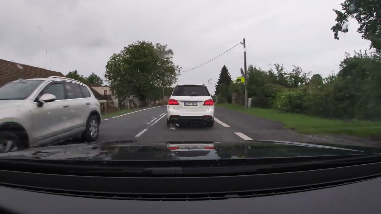 Driving from Kasejovice to Plzeň |RAIN|