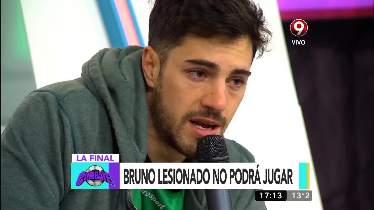 La lesión de Bruno que lo dejó sin poder jugar el final de la 6G (28-04-2016)