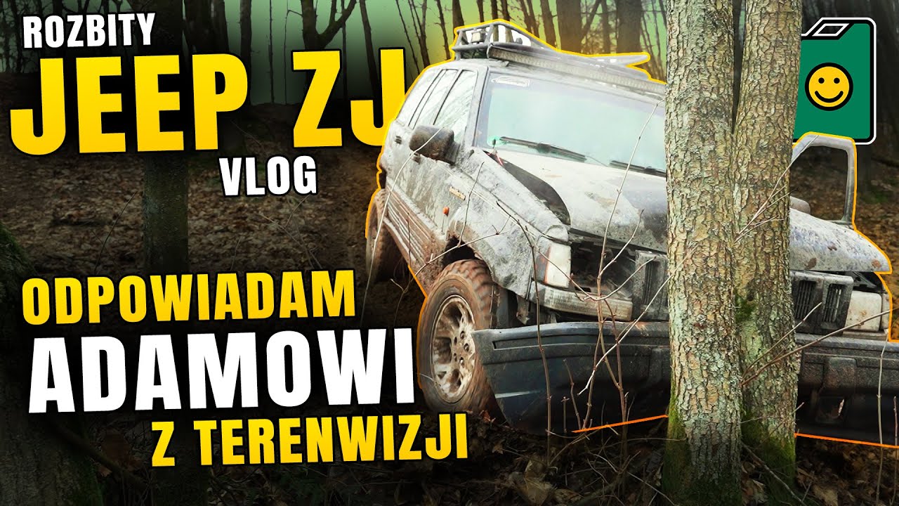 Rozbity JEEP ZJ - Odpowiadam Adamowi z Terenwizji - Fotele do Pajero, Serwis Patrola, nowe felgi!