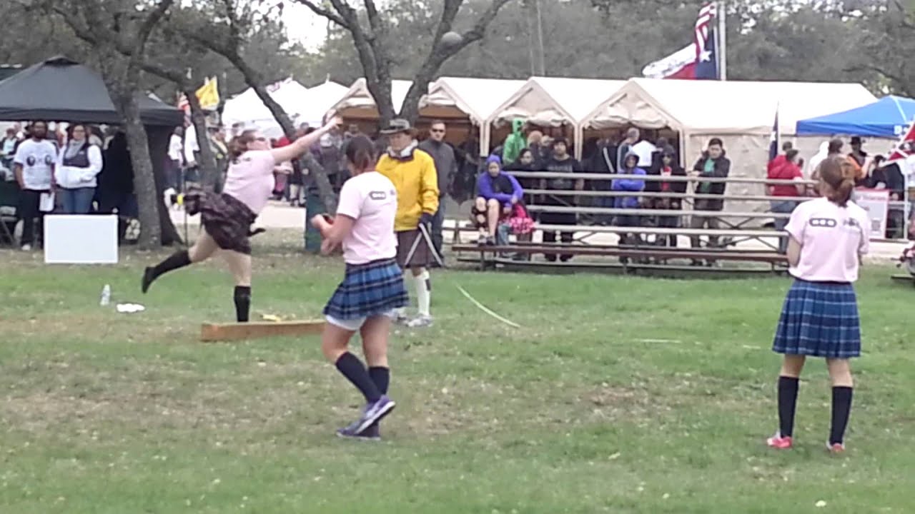 Braemar and Open Stone Throwing: 5 April 2014 San Antonio Highland Games