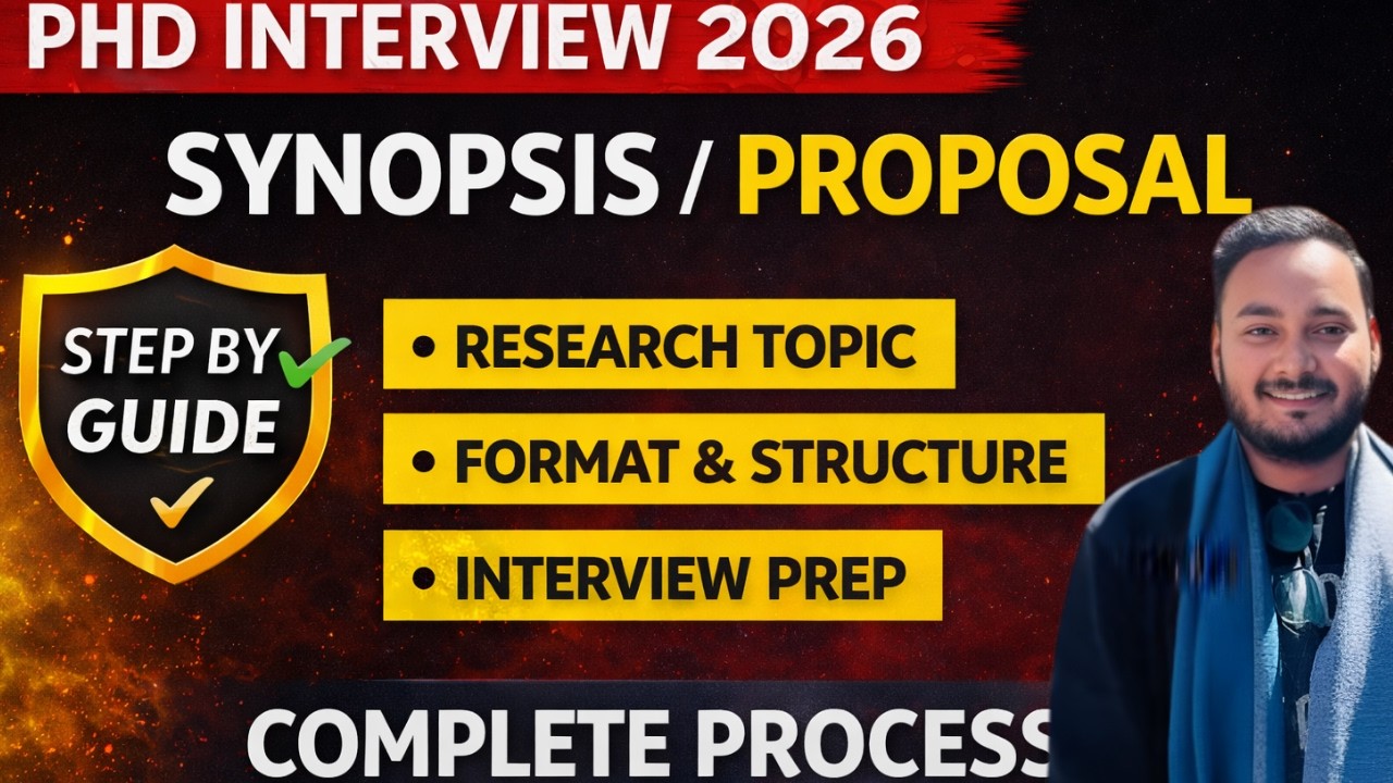 phd interview ke liye synopsis kaise banaye | phd synopsis kaise banaye #phdadmission 