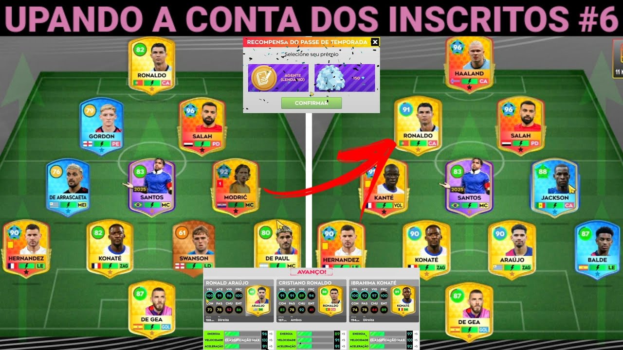 Gemei e Upei os Jogadores para esse Inscrito no DLS 25 !! ( Esse CR7 vai Ficar Top )
