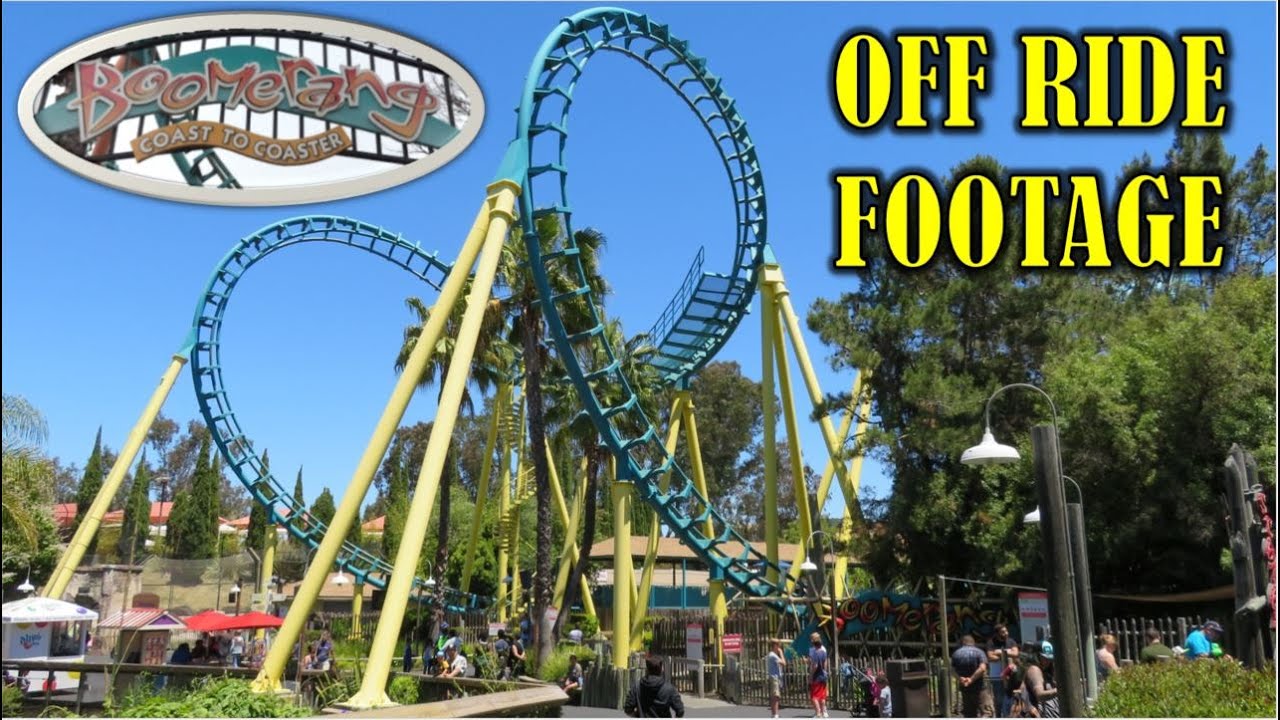 Boomerang Coast to Coaster at Six Flags Discovery Kingdom Off-Ride Footage (No Copyright)